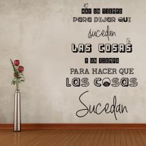 Decorative vinyl phrase there is a time