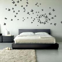 Vinyl decorative butterflies on the fly