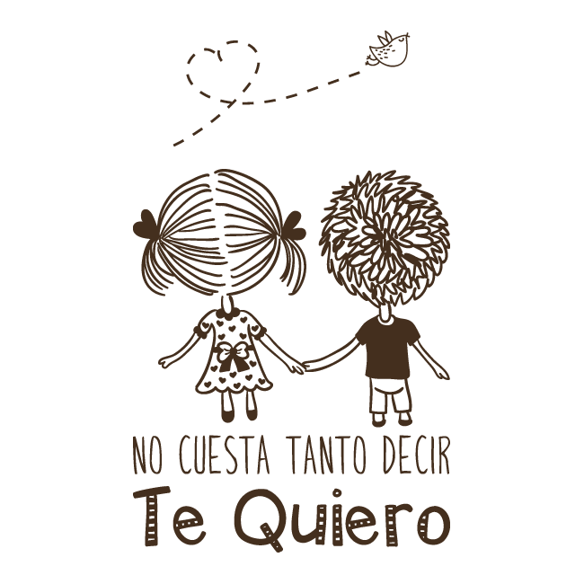 🥇 Decorative vinyl romantic phrases Te Quiero 🥇