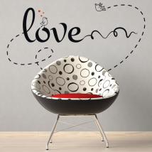 Decorate walls love phrases Love