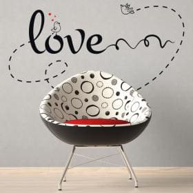 Decorate walls love phrases Love