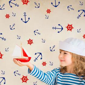 Decorative vinyl anchors and rudders