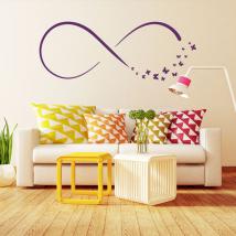 Vinyl infinite symbol butterflies