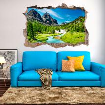 Vinyl 3D River in the mountains English 4583