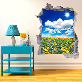 Vinyl 3D flowers in the Meadow