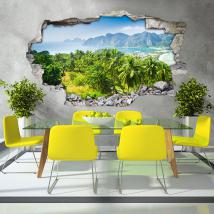 Vinyl 3D panoramic beach