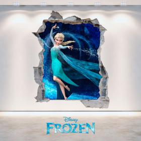 Vinyl 3D Disney Frozen hole wall
