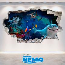 Vinyl Disney Finding Nemo 3D hole wall English 4732