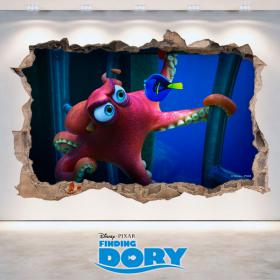 Vinyl 3D Disney Dory looking for hole wall