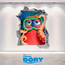 Vinyl hole Disney wall looking for Dory 3D