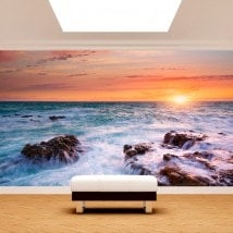 Photo wall murals sunset on the sea English 4887