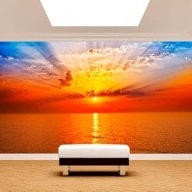 Photo wall murals sunset Sun sea