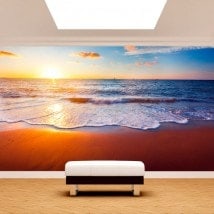 Photo wall murals sunset on the beach English 4952
