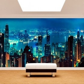 Photo wall murals Hong Kong City