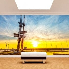 Photo wall murals Gdinia Poland to the sunset