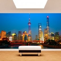 Photo wall murals cities Shanghai