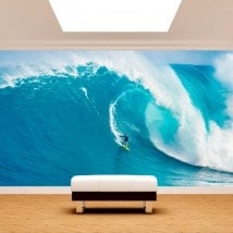 Fotomural surfing the wave
