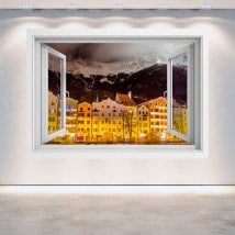 Windows 3D night Innsbruck Austria