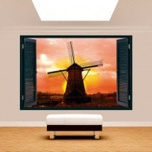Windows 3D mill Holland