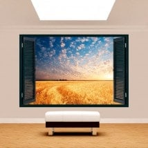 Windows 3D sunsets in the field