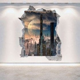 3D vinyl hole wall Scifi science fiction