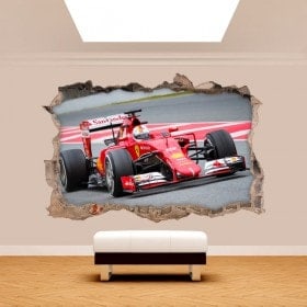 3D vinyl hole wall Formula 1