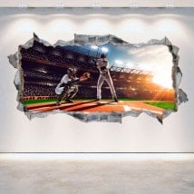 3D wall-broken vinyl baseball