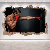 Vinyl wall-broken 3D boxing