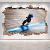 3D cycling vinyl hole 3D wall