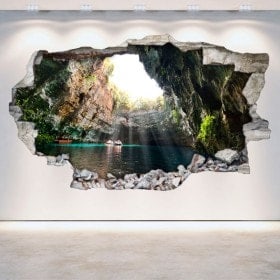 Vinyl grottoes and caves broken wall 3D