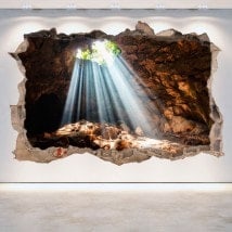 Vinyl grottoes and caves 3D hole wall