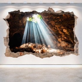 Vinyl 3D grottoes and caves hole wall