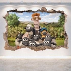Vinyl decorative the sheep Shaun 3D