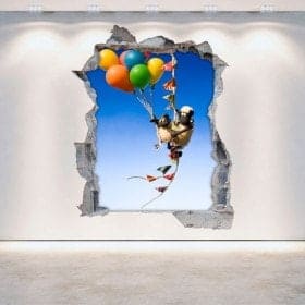 Vinyl wall broken 3D the sheep Shaun