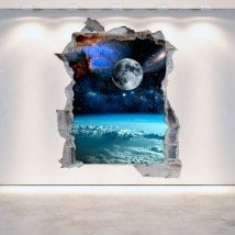 Vinyl 3D space and planets
