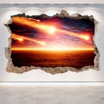 Vinyl 3D asteroids on the horizon