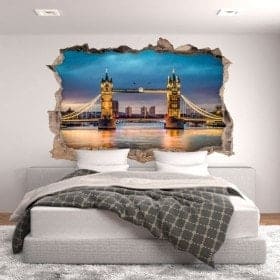 Vinyl 3D London bridge tower