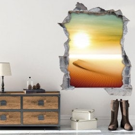 Vinyl 3D Sun in the desert