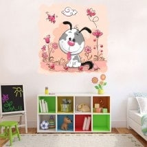 Children's vinyl dog and nature