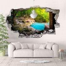 Vinyl 3D waterfalls and nature