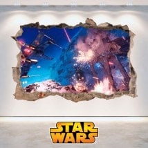 Wall vinyl Star Wars 3D