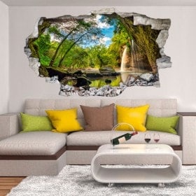 Vinyl decorative Cascades mountains 3D