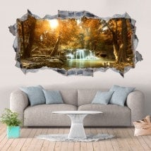 Vinyl decorative waterfalls and nature 3D