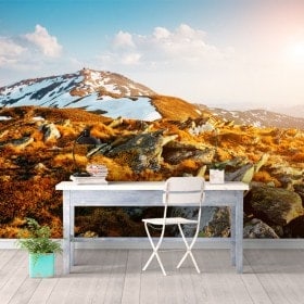 Photo wall murals snow mountains