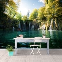 Photo wall murals waterfalls of Plitvice Lakes