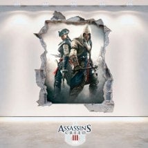 Vinyl and stickers 3D Assassin's Creed 3