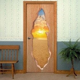 Doors vinyl sunset on the beach