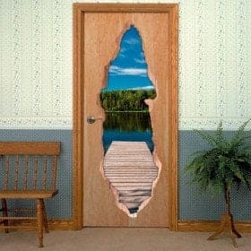 Bridge Lake 3D doors vinyl