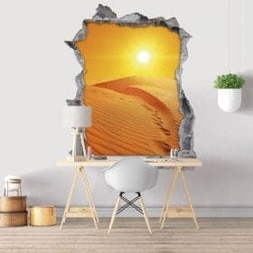 Sunset in the desert 3D decorative vinyl