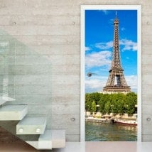 Vinyl doors Tower Eiffel Paris